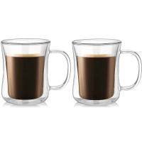 Taza De Cerveza Y Café De Vidrio Doble Muralla Resistente Al Calor Conjunto De Tazas De Whiskey Y Té Ecológico Transparente Para El Hogar - details 10