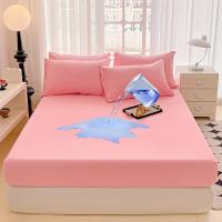 Protector De Sábanas Impermeable Y Seguro UPzo Color Sólido Cómodo Y Transpirable Cubierta Para Cama Sin Almohadas 100% Poliéster - details 4