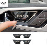 Juego De 4 Piezas De Acero Inoxidable Para Volkswagen VW POLO AW1 BZ1 2019-2021 Cubierta Decorativa Para Manija De Puerta Interior - details 1