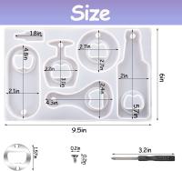 Kit De Múltiples Molde De Silicona Para Abrebotellas Y Resina Molde Para Epoxy Joyería Y DIY Crafts Molde De Vino Y Abrebotellas De Cierre De Tapa - details 0