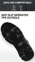 Botas Impermeables Para Hombres Y Mujeres 2023 Botines De Invierno Con Cierre De Correa Botas De Nieve De Hiking Material De Suela TPR Lining De Peluche Corto - details 8