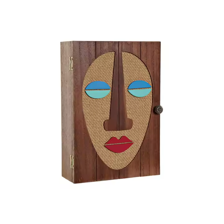 Buscodecor - Caja de Madera con Tapa para Decorar y Guardar Objetos, Joyas, Llaves.... Motivo Étnico. Regalo Ideal. - 1