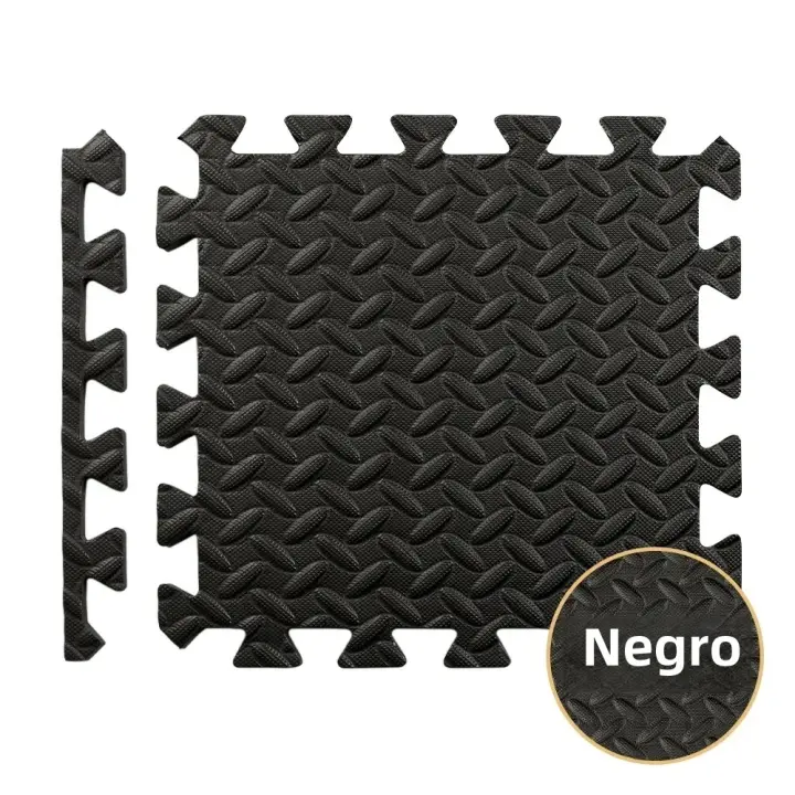 16Pcs Puzzle Fitness Mat Interlocking Foam Floor Tiles Para Gimnasio Doméstico Antideslizante Para Niños Material PVC - 1