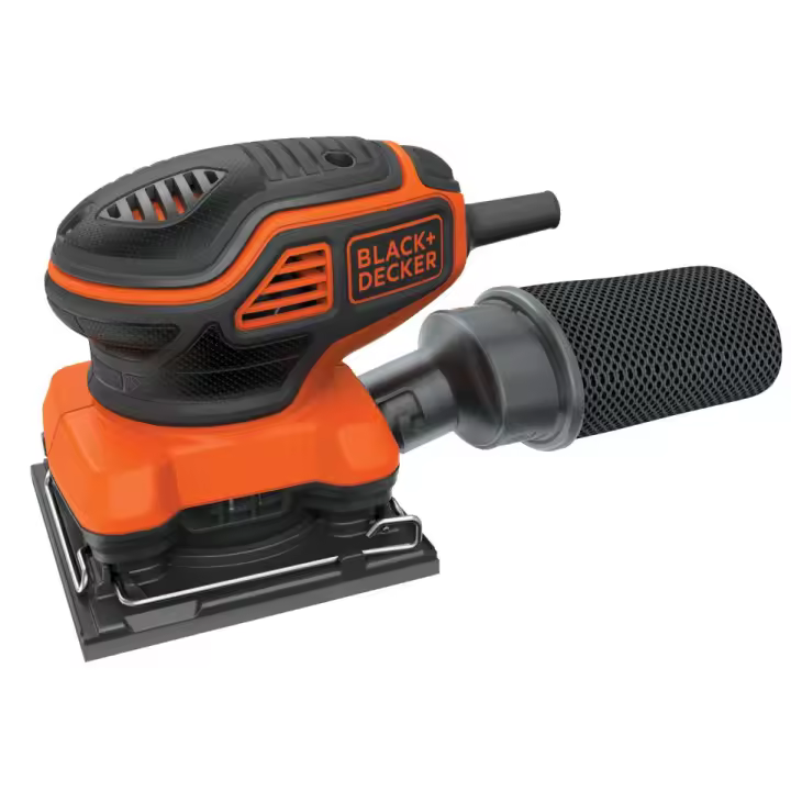 Black & Decker KA450-QS - Lijadora de acabados 220W de 1/4 de hoja con accionador a presión - 1
