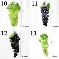 Decoración De Frutas Artificiales Uvas Plásticas Realistas Para Casas Bodas Y Jardines Miniatura Simulación De Frutas - details 1