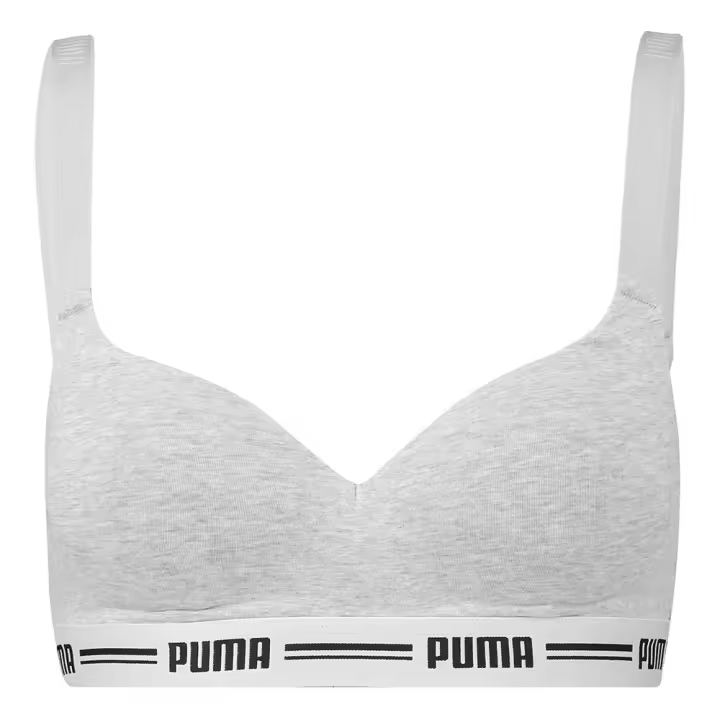 Puma Sujetador Deportivo Padded Hang Gris Mujer - 1