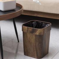 Bandeja De Papel De Madera Cuadrada Para El Hogar Y Oficina Recipiente De Basura Ecológico De Plástico Sin Cubierta Para Baño - details 0