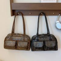 Bolso De Hombro Vintage Para Mujer De Cuero PU Tote De Lujo Monedero Retro Con Manija Top Clutch Bag Casual Para Todas Las Estaciones - details 2