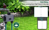 Insoma Timer Automático De Riego Para Jardín 2 Salidas Programador De Riego De Fregadero Herramienta Para Tubo De Riega - details 3