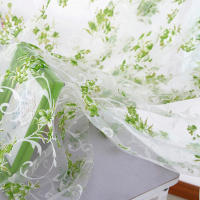 Cortinas Transparentes De Voile Con Estampado De Flores Para Cocina Sala De Estar Dormitorio Tratamiento De Ventana Decoración Del Hogar Translúcidas Y Ligeras Para Ambiente Moderno - details 13