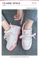 Nuevos Patines LED Para Niñas Cuatro Ruedas Invisible Zapatillas De Rodar Para Niños Y Niñas Algodón Transpirable Caña De Madera Material De Suela De Goma - details 2