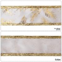 Cinta De Encaje Dorado Para Decoración De Hogar Cinta Vintage Delineada Con Dorado Para Manualidades DIY Decoraciones De Navidad Bodas - details 2