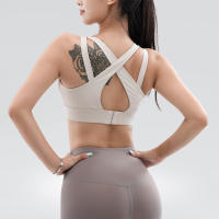 Sujetador Deportivo Para Mujer Con Espalda Cruzada Transpirable Quick Dry Nylon Fitness Gimnasio Running Workout Tops - details 5