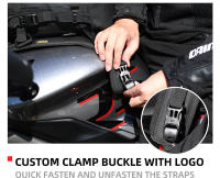 Bolsa De Tanque Para Motocicleta Universal Impermeable Accesorios De Viaje Con Base Saddlebags Adecuada Para Exterior Y Crash Bars - details 10