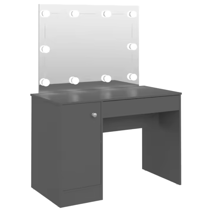 Decoración con LEds y Armaro Madera contrachapada Roble Ahumado - 1