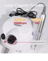 Máquina De Uñas Eléctrica 35000 RPM Con Conjunto De Taladro Para Manicura Y Pedicura Cortador De Uñas Y Accesorios De Acrílico - details 2