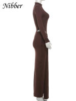 Conjunto Elegante Para Mujer Nibber 2 Piezas Suéter De Manga Larga Con Cuello Redondo Y Falda Acolchada Con Borlas Moda Urbanita - details 3