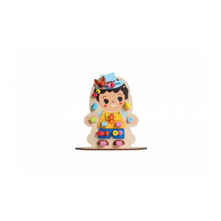 Iwood Figuras de Madera 2 en 1 Fiesta de Vaqueros para Niños y Niñas - 1