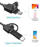 Cámara De Endoscopia HD Completa MicroUSB Tipo C Para Smartphone Android 2M 5M 10m Cables Rígidos Flexibles 8mm Inspección - details 6