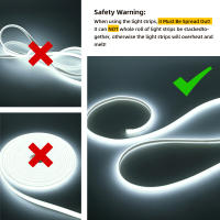 Tira De Luz LED COB 220V 288leds/m Adhesiva Flexible IP65 Impermeable Para Iluminación Interior Y Exterior Cocina Jardín - details 1