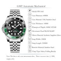 Reloj Mecánico Para Hombre PAGANI DESIGN 2025 PD-1662 Resistente Al Agua 100M Cristal De Zafiro GMT Con Coronación De Mano Automática Y Múltiples Zonas Horarias - details 26