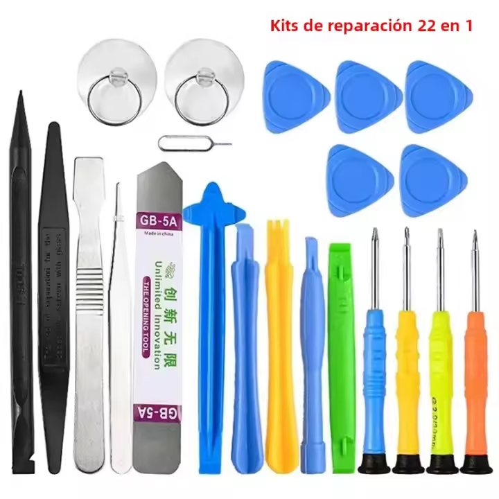 Kit De Reparación Para Móvil 22 En 1 Herramientas Para Desmontaje De iPhone Conjunto Multifuncional De Desmontaje Con Combinación De Destornilladores - 1
