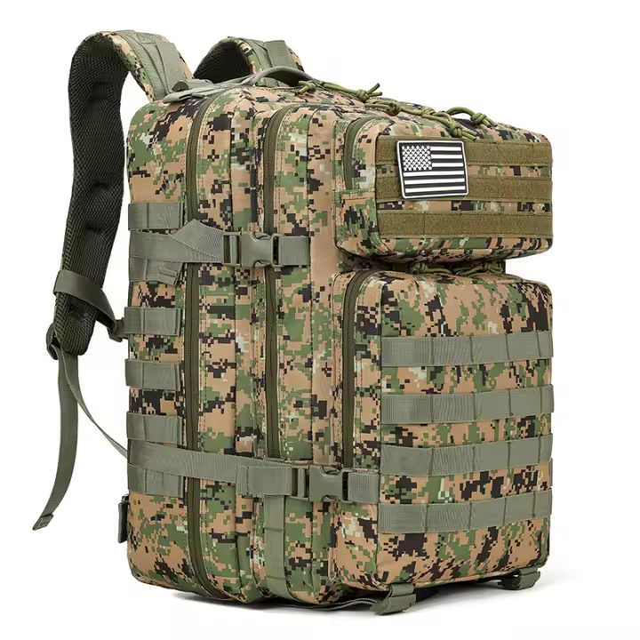 Mochila Militar 45L Impermeable Táctica Mochila Molle Mochilas Gran Paquete de Asalto para Senderismo al aire libre, Camping, Senderismo, etc - 1