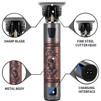 Cortapelos Profesional en Forma de T, Cortapelos Inalámbrico para Hombres, Cortapelos Recargable con Hoja en Forma de T, Recortadora de Barba con 3 Peines Guía, Adecuado para Uso Doméstico y Peluquería - details 0