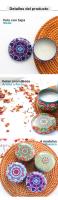 Pack de 6 a 30 velas con aroma floral, tapa metal, surtido en colores y modelos, detalles originales boda, recuerdos invitados bautizo, ideas regalo funcional evento, Regalantes Store - details 2