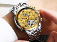 Reloj De Pulsera Automático LIGE 2024 Para Hombre Lujo Deportivo Resistente Al Agua Con Tourbillon Y Funciones Adicionales Acero Inoxidable - details 16