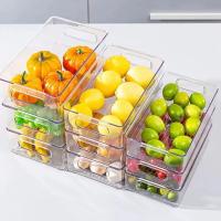 Organizador De Cajones Transparente Almacenamiento Para Frutas Alimentos Cosméticos Joyas Jars Piled up En El Frigorífico - details 13