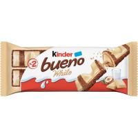 Kinder Bueno Blanco - Caja de 30 o 15 Unidades - Barritas de Chocolate Blanco y Barquillo - details 0