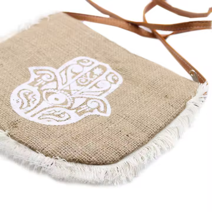 Bolso con flecos  - Hamsa - 1