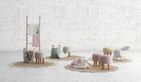 ALFOMBRAYUTE INFANTIL REDONDA NATURAL ROSA Ø140 CM  -  Linea Paralela - details 2