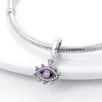 LAZA 1PC Colgante De Cruz Perfume Plata Esmaltada Para Hacer Pulseras Joyería Para Mujer Bola De Zirconia Metálica Peso 3g - details 17