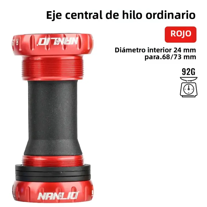 Nanlio Bottom Bracket De Aleación De Aluminio Con Rosca Y Embrague BSA Para Bicicleta De Carretera Y MTB 68/73 Mm Impermeable Piezas De Eje De Rodamientos BB91 - 1