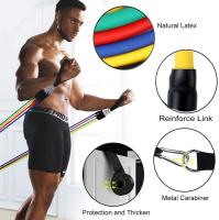 Set De Bandas De Resistencia 7 Piezas Accesorios De Gimnasio Portátiles Para Casa Ejercicios Elásticos De Goma Para Fitness Y Fortalecimiento Muscular - details 2