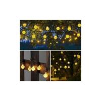 Guirnaldas Luces Exterior Solares 11M 60 LED Guirnalda Luces Solar Impermeable 8 Modos Interior y Exterior Cadena de Luces Solar para Jardín Patio Fiesta (Blanco Calido) - details 1