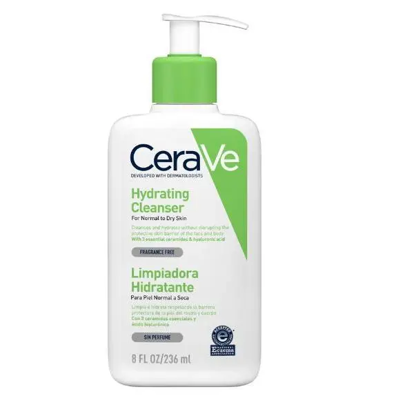 CERAVE LIMPIADORA HIDRATANTE PIEL NORMAL A SECA 236 ML - 1
