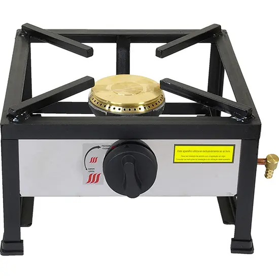Cocina portátil a gas - 1 fuego - Ø 100 mm - 40x40 cm - 1