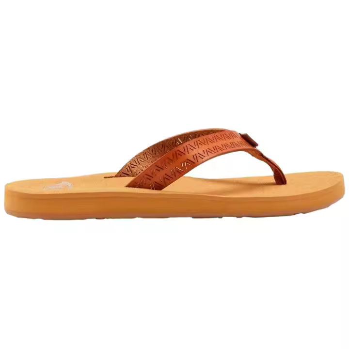 Chanclas Roxy Porto Motif para mujer en color marron - 1