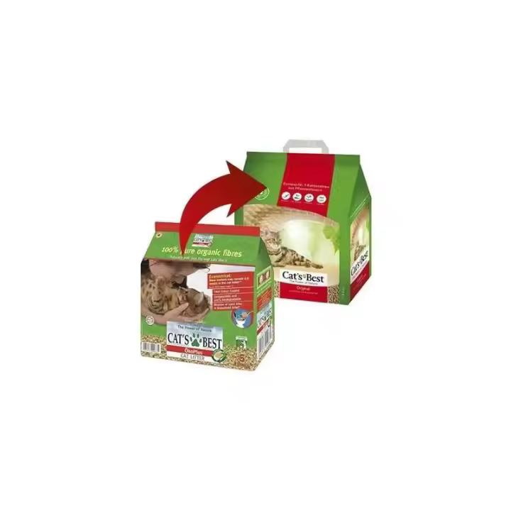 cat's best original 10l 4,3 kg lecho vegetal - 1