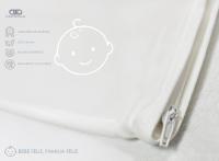 Funda de Almohada Cuna Bebé 100% Algodón 50x30cm Punto Liso - Capa Impermeable y Transpirable - FusionHome - details 0