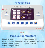 Dispositivo De Terapia De Baja Frecuencia 12 Modos Masaajeador Eléctrico Estimulador Muscular EMS Máquina TENS Con Apparatus De Miostimulación - details 15
