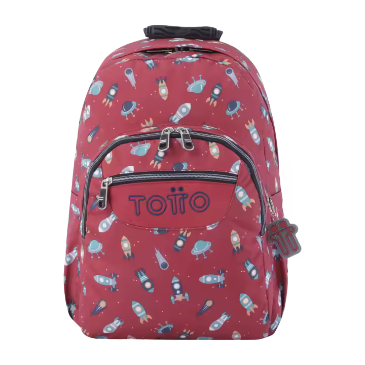 Totto Mochila escolar   Acuareles -Dimensiones:33 x 44 x 14 cm-Material: Poliester reciclado - 1