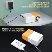 Mini proyector, proyector de vídeo LED para teléfono móvil Full HD para cine en casa, para uso en exteriores [C] - details 1