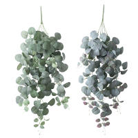 Flores Artificiales De Muro Verde Hojas De Eucalipto Colgantes Planta Falsa Vínculo Para Decoración De Hogar Navidad Boda Fondo De Escena Disposición - details 1