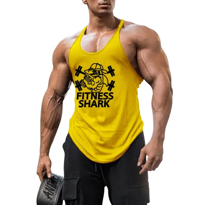 Camiseta sin Mangas de Algodón para Hombres Muscleguys Cómoda Ropa de Calle de Moda para Gimnasio Fitness con Cuello Redondo - 1