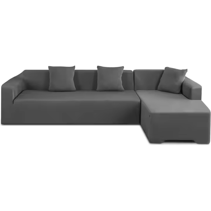 Ejoyous Funda para Sofa Chaise Longue, 3 + 2 Plazas Funda Cubre Sofá Elástica Sofá Rinconera Forma de L Protector para Sofá Esquinero Lavable Fundas Chaise Elásticas de Poliéster para Sofá - 1