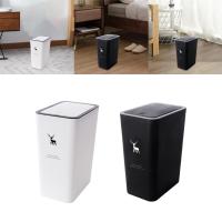 Bandeja De Basura Con Tapa Para El Hogar Adecuada Para Sala De Estar Y Baño Material PP Tamaño Compacto - details 5
